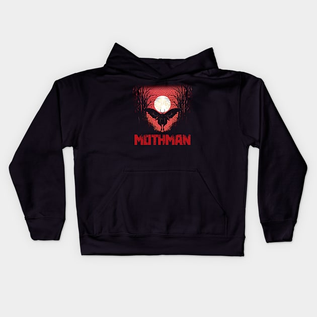 The Mothman Kids Hoodie by WickedAngel